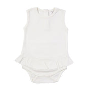 Darla Waffle Onesie - Winter White